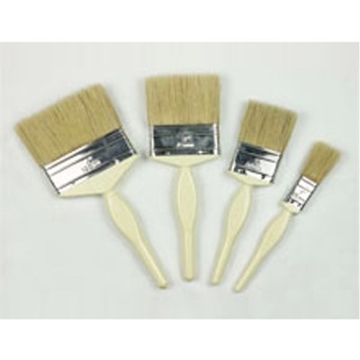 Quality Plastic Handle Professional Natural Flat Wall Bristle Paint Brush